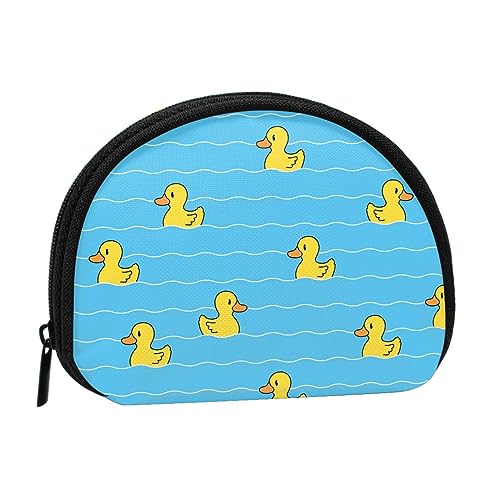 Rubber Duck Swimming-Geldbörse für Damen und Mädchen, Kleingeld-Geldbörse zum Mitnehmen, Kleingeld-Geldbörse, Kartenhalter, Schlüsselhalter von AOOEDM