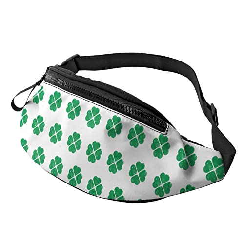 Shamrock Lucky Big Green Clover Gürteltasche Sport Casual Hüfttasche für Damen Herren Modisch von AOOEDM