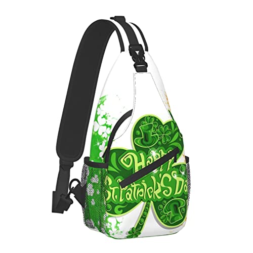 St.Patrick's Day Ireland Shamrock-Outdoor Umhängetasche für Unisex, Junge Erwachsene, Wandern, Radfahren von AOOEDM