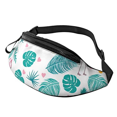 Summer Flamingo Große Gürteltasche für Männer, Geschenke für Sport, Training, Reisen, Laufen, Lässige Gürteltasche von AOOEDM