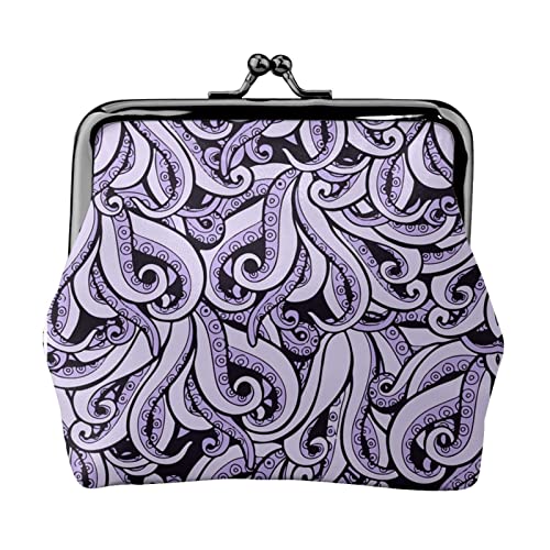 The Sea Print Small Coin Purse Kiss-Lock Leather Pouch Change Wallet Gifts for Men Women von AOOEDM