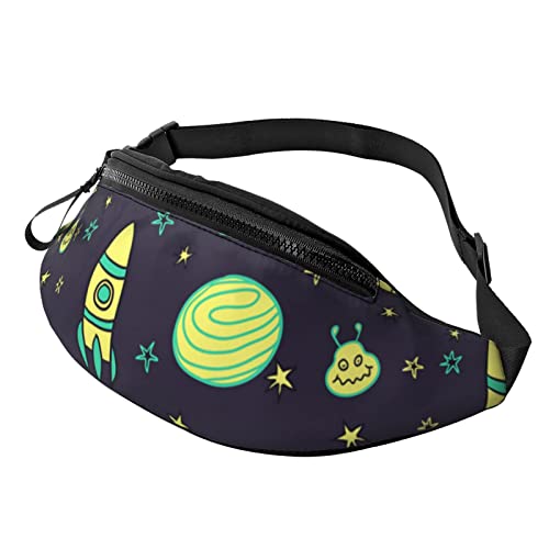 UFO Space Planet Große Gürteltasche für Männer, Geschenke für Sport, Training, Reisen, Laufen, lässige Gürteltasche von AOOEDM