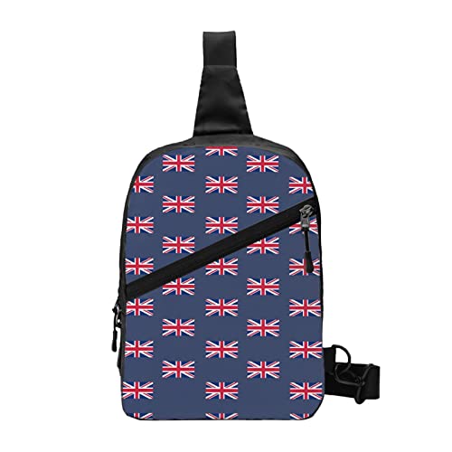 Uk Flag Union Jack Sling Bag Faltbarer Brust-Schulter-Rucksack Bauchtasche Crossbody-Taschen für Männer Frauen Reisen Wandern im Freien von AOOEDM