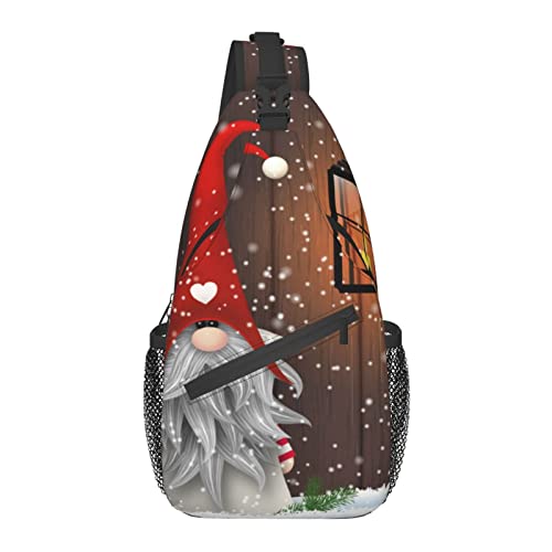 Weihnachts-Weihnachtsbaum-Sling-Rucksack, Reisen, Wandern, Tagesrucksack, Umhängetasche, Umhängetasche für Männer und Frauen von AOOEDM