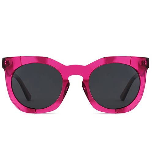 AOOLIA Retro Quadratische polarisierte Damen-Sonnenbrille dicker Rahmen UV-Schutz große Sonnenbrille Trendige Sonnenbrille für Autofahrten im Urlaub von AOOLIA