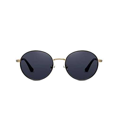 AOOLIA Round Gradient Polarized Sonnenbrille Retro-Vollrand-Infinity-Brille Braun/Schwarz/Grün Trendiges Design Linse Damen Herren von AOOLIA