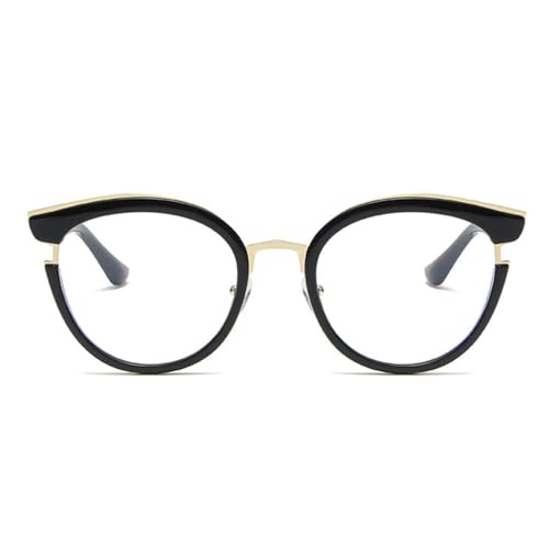 AOOLIA Runden Lesebrille Damen, TR90 Klare Sicht Männer Frauen Lesebrille Lesehilfe, Blaulichtbrille Sehhilfe Lesebrillen (Schwarz, 2.5, x) von AOOLIA