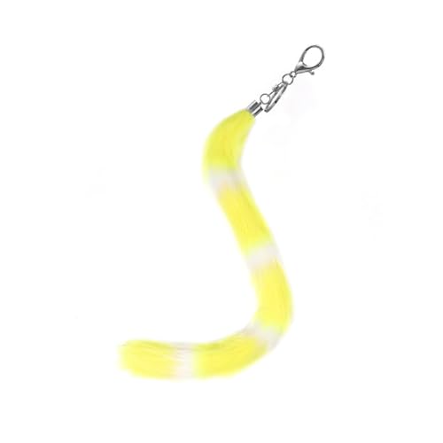 AOOOWER Attraktiver Schlüsselanhänger für Autotasche, Dekoration, stilvoller Fuchsschwanz, Schlüsselanhänger, Charm, stilvoller Charme für Handtaschen, 65 cm, Plüsch, Kein Edelstein von AOOOWER