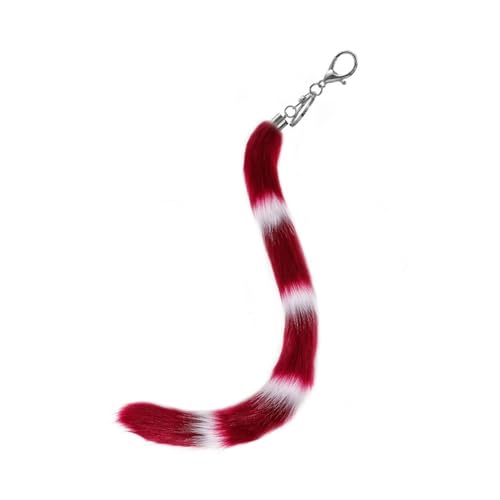 AOOOWER Attraktiver Schlüsselanhänger für Autotasche, Dekoration, stilvoller Fuchsschwanz, Schlüsselanhänger, Charm, stilvoller Charme für Handtaschen, 65 cm, Plüsch, Kein Edelstein von AOOOWER