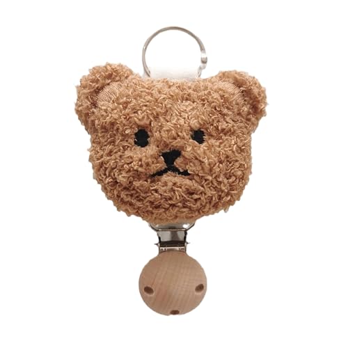 AOOOWER Bärenkopf-Hut-Clip für Reisen, stilvoller Rucksack-Anhänger, Damen-Handtaschen-Zubehör, tragbare Hutbefestigung, 12,5 cm, Holzklammern aus Metall, elastische Bänder, Kein Edelstein AOOOWER Bärenkopf-Hut-Clip für Reisen, stilvoller Rucksack-Anhänger, Damen-Handtaschen-Zubehör, tragbare Hutbefestigung, 12,5 cm, Holzklammern aus Metall, elastische Bänder, Kein Edelstein von AOOOWER