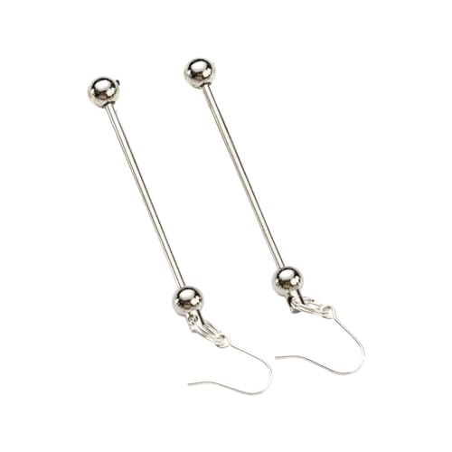 AOOOWER Beadable Ohrringe, handgefertigt, baumelnde Ohrringe, einfacher Ohranhänger, Charm, Damen-Schmuckzubehör für Heimwerker, 7.8cm, Metall, Kein Edelstein AOOOWER Beadable Ohrringe, handgefertigt, baumelnde Ohrringe, einfacher Ohranhänger, Charm, Damen-Schmuckzubehör für Heimwerker, 7.8cm, Metall, Kein Edelstein von AOOOWER