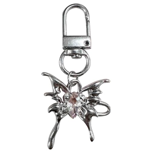 AOOOWER Bowknot/Star/Heart Keychain Pendant Butterfly Key Chain Fashionable Bow Phone Charm Ornament for Camera Car Key, 5 cm, Metalllegierung, Kein Edelstein von AOOOWER