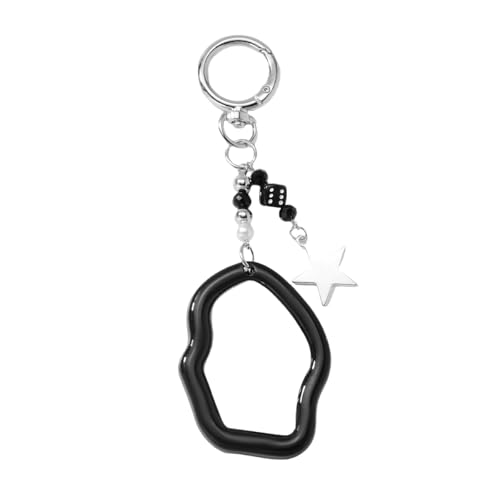 AOOOWER Bowknot Charm Keychain Pendant Delicate Backpack Charm Alloy Texture Fashion Bag Accessories for Various, 4.68x3.9in, Legierung, Acryl, Harz, Kein Edelstein von AOOOWER