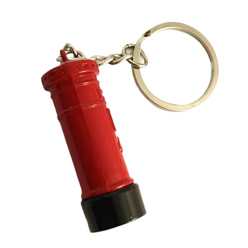 AOOOWER Britischer Schlüsselanhänger, britischer Metall-Schlüsselanhänger, Bus, Schlüsselanhänger, Telefonzelle, Briefkasten, Schlüsselhalter, Legierung, Textur, 47MM15MM, Zinklegierung, Kein von AOOOWER
