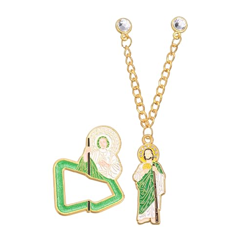 AOOOWER Brosche Anstecknadel Legierung Revers Badge Hut Clip Stilvolle Brustnadel Kleidung Zubehör für religiöse Veranstaltungen und Mode, 4.68x3.12in, Metall, Kein Edelstein von AOOOWER