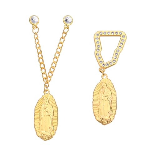 AOOOWER Brosche Anstecknadel Legierung Revers Badge Hut Clip Stilvolle Brustnadel Kleidung Zubehör für religiöse Veranstaltungen und Mode, 4.68x3.12in, Metall, Kein Edelstein von AOOOWER