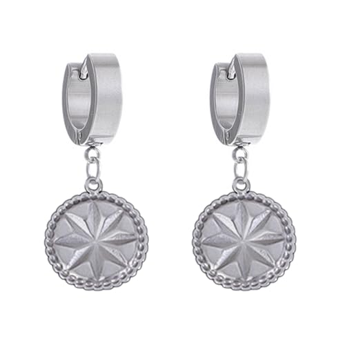 AOOOWER Einzigartige Punk-Anhänger-Ohrringe für Damen und Herren, kreativer Grunge-Vintage-Edelstahl-Ohrschmuck, 2.34x2.73in, Titanstahl, Kein Edelstein AOOOWER Einzigartige Punk-Anhänger-Ohrringe für Damen und Herren, kreativer Grunge-Vintage-Edelstahl-Ohrschmuck, 2.34x2.73in, Titanstahl, Kein Edelstein von AOOOWER