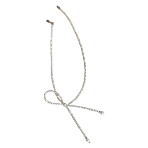 AOOOWER Einzigartige Schleifen-Halskette, Anhänger, Kette, Hochzeit, Party, Schmuck, modischer Halsschmuck, zarte Halskette für die tägliche Party AOOOWER Einzigartige Schleifen-Halskette, Anhänger, Kette, Hochzeit, Party, Schmuck, modischer Halsschmuck, zarte Halskette für die tägliche Party von AOOOWER