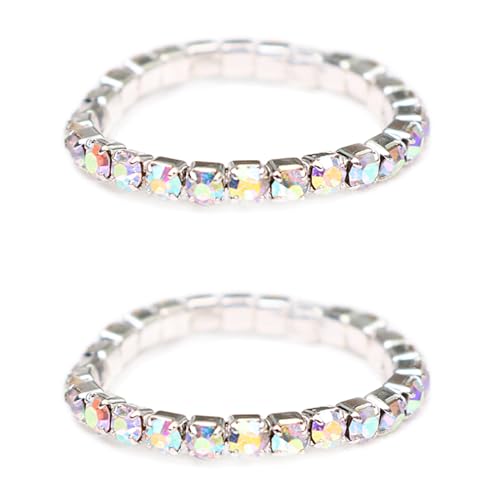 AOOOWER Elastische Moissanit-Ringe, stapelbar, moderne Moissanit-Ringe, Verzierung für Mode, 3.9x3.51in, Metall, Kein Edelstein AOOOWER Elastische Moissanit-Ringe, stapelbar, moderne Moissanit-Ringe, Verzierung für Mode, 3.9x3.51in, Metall, Kein Edelstein von AOOOWER