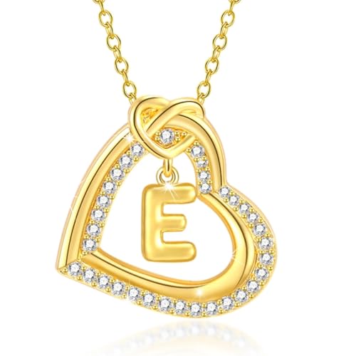 AOOOWER Elegante Herz-Halskette mit Zirkoniasteinen zeigt Ihre einzigartigen Initialen-Designs AOOOWER Elegante Herz-Halskette mit Zirkoniasteinen zeigt Ihre einzigartigen Initialen-Designs von AOOOWER