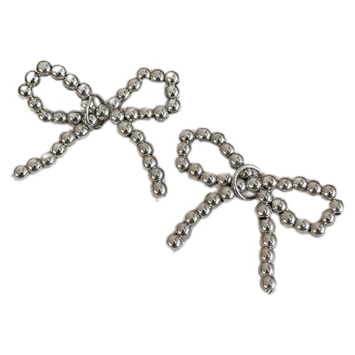 AOOOWER Elegante Perlenschleife Schuhclips Charm Schuhe Dekoration verstellbare Größen Mode-Accessoire für Damen, 2.5cm*4.5cm, Kunstperlen, Kein Edelstein von AOOOWER
