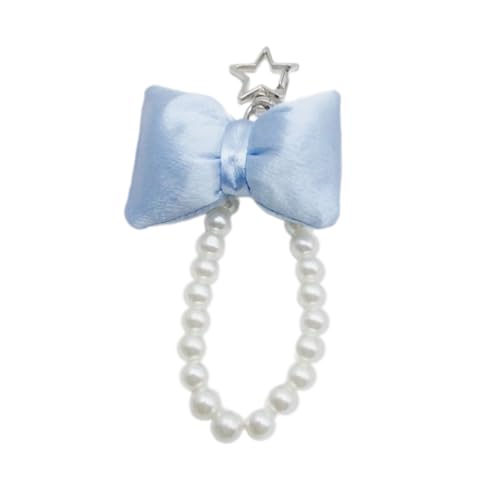 AOOOWER Eleganter Schlüsselanhänger, Handyanhänger, modische Schleife, Schlüsselanhänger, Perlen, Handy-Charm, Geldbörse, 12,5 cm, Kunstperlen, Kein Edelstein AOOOWER Eleganter Schlüsselanhänger, Handyanhänger, modische Schleife, Schlüsselanhänger, Perlen, Handy-Charm, Geldbörse, 12,5 cm, Kunstperlen, Kein Edelstein von AOOOWER