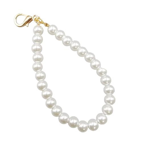 AOOOWER Eleganter Schlüsselanhänger-Anhänger, Kunstperlen, Handy-Charm, modisches Accessoire für Handys, 10 Stück, SizeApprox.13cm/5.12inch, Kunstperlen, Kein Edelstein von AOOOWER