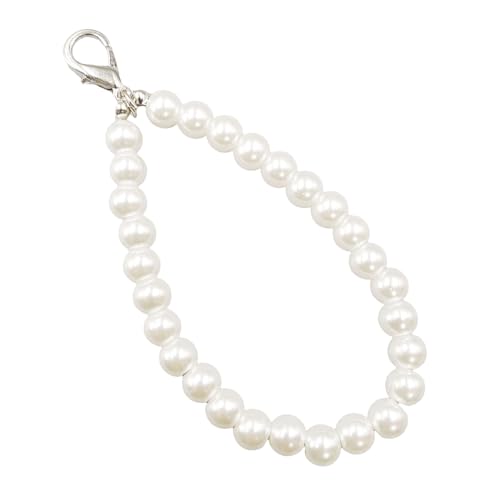 AOOOWER Eleganter Schlüsselanhänger-Anhänger, Kunstperlen, Handy-Charm, modisches Accessoire für Handys, 10 Stück, SizeApprox.13cm/5.12inch, Kunstperlen, Kein Edelstein von AOOOWER