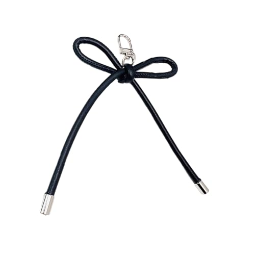 AOOOWER Eleganter Schlüsselanhänger mit Schleife aus PU-Leder für Frauen und Mädchen, handgefertigter Schlüsselanhänger, Rucksack-Anhänger, 15 cm, Polyurethan, Kein Edelstein AOOOWER Eleganter Schlüsselanhänger mit Schleife aus PU-Leder für Frauen und Mädchen, handgefertigter Schlüsselanhänger, Rucksack-Anhänger, 15 cm, Polyurethan, Kein Edelstein von AOOOWER