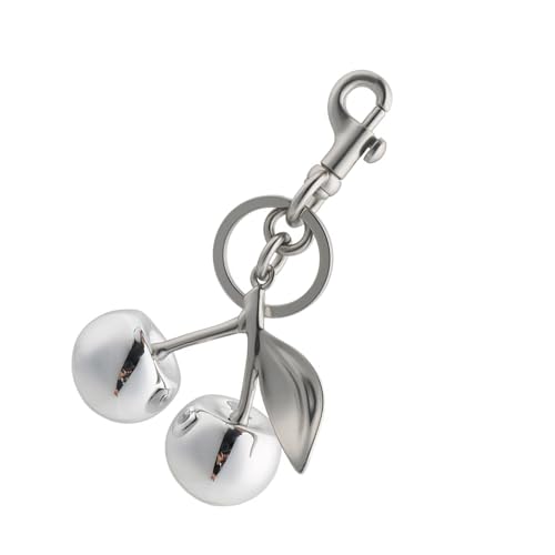AOOOWER Glitzernde Kirschen Taschenanhänger, stilvolle Kirschen, Schlüsselanhänger, Clip, Schlüsselanhänger, Verzierung für Taschen und Accessoires, 12.5*6.5CM, Metall, Kein Edelstein von AOOOWER