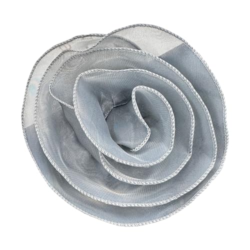 AOOOWER Große Rosen-Broschen für Damen, handgefertigt, Stoffblumen, Anstecknadel, Anstecknadel, Modeschmuck, Abzeichen Mantel, 7.02x4.68in, Stoff, Kein Edelstein von AOOOWER