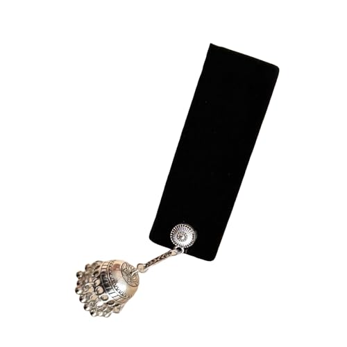 AOOOWER Haarspange aus Samt mit Quasten und Glocken, Temperament-Haarspange für Damen und Mode, 7CM, Samt und Legierung, Kein Edelstein AOOOWER Haarspange aus Samt mit Quasten und Glocken, Temperament-Haarspange für Damen und Mode, 7CM, Samt und Legierung, Kein Edelstein von AOOOWER