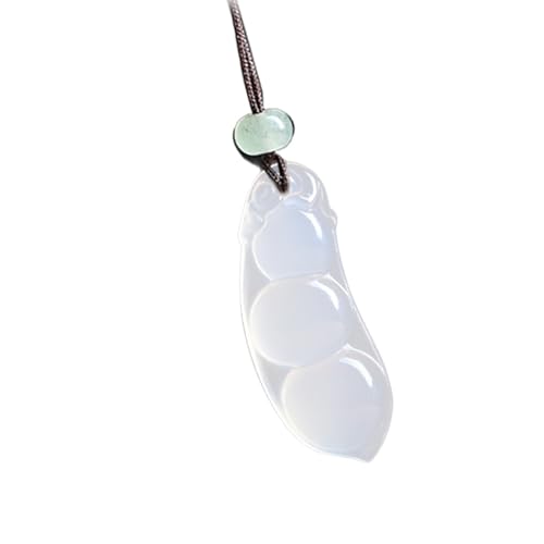 AOOOWER Halskette mit Anhänger im Ethno-Stil, mit handgefertigter gewebter Kordel für modische Frauen, 68 cm, Jade, Chalcedon, Dongling Jade, etc., Kein Edelstein von AOOOWER