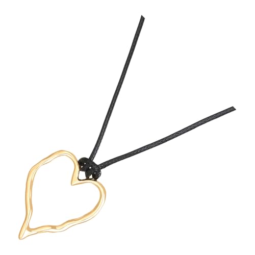 AOOOWER Halskette mit geometrischem Anhänger, einzigartiger Halsschmuck, verstellbare Seil-Halskette, geeignet für moderne Mode-Enthusiasten, 3.9x3.12in, CCB, Kein Edelstein von AOOOWER