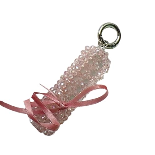 AOOOWER Handgewebter Leder-Schlüsselanhänger aus Rindsleder und geflochtenem Seil, Schlüsselanhänger für Autobesitzer und Geschäft, 15 cm, Rindsleder + Nylonseil + Zinklegierung, Kein Edelstein von AOOOWER