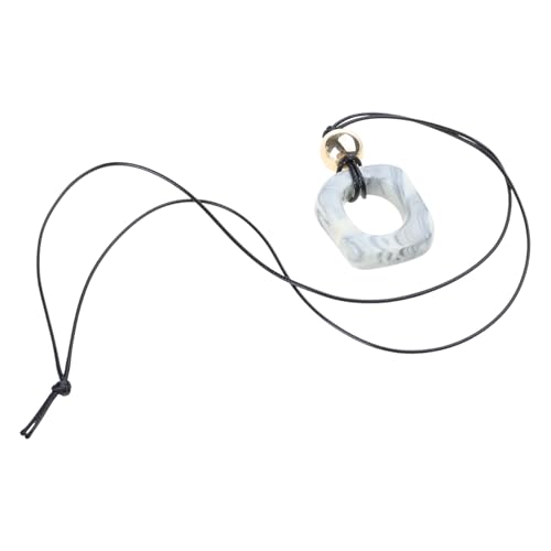 AOOOWER Harz-Anhänger, Schmuck, einzigartiger Tribal-Anhänger, Halskette aus Harz und Nylon-Textur, natürliche Halskette für alltägliche Eleganz von AOOOWER