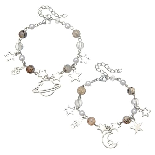 AOOOWER Hip-Hop-Trend, verstellbare Armbänder, farbige Perlen, Muschel-Armbänder, cooles Mädchen, Temperament-Mode AOOOWER Hip-Hop-Trend, verstellbare Armbänder, farbige Perlen, Muschel-Armbänder, cooles Mädchen, Temperament-Mode von AOOOWER