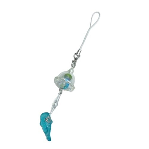 AOOOWER Kirschen Anhänger Schlüsselanhänger mit Schleife, modischer Kirschen Schlüsselanhänger mit Perlglanz-Schleife, 12 cm, Metalllegierung, Kein Edelstein von AOOOWER