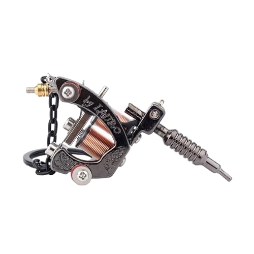 AOOOWER Kleine Tätowiermaschine Schlüsselanhänger Tragbares Modell Anhänger Tätowierung Serie Tasche Anhänger Geschenk für Tätowieren von AOOOWER