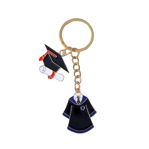AOOOWER Kreativer Schlüsselanhänger mit Mörtelbrett und akademischem Kleid, Abschlussfeier, Souvenir, Schmuck für Bildung, 10 cm, Metalllegierung, Kein Edelstein AOOOWER Kreativer Schlüsselanhänger mit Mörtelbrett und akademischem Kleid, Abschlussfeier, Souvenir, Schmuck für Bildung, 10 cm, Metalllegierung, Kein Edelstein von AOOOWER