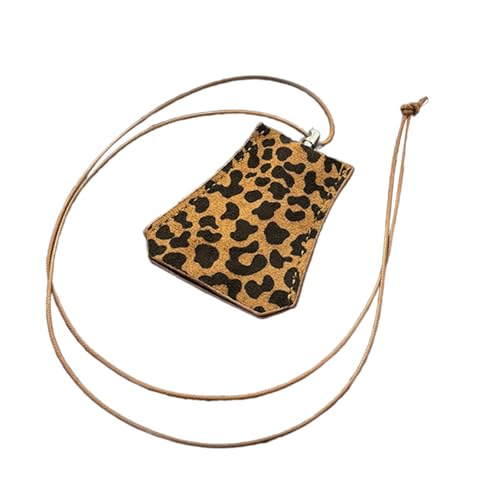 AOOOWER Lange Mehrzweck-Halskette mit auffälligem Leopardenmuster, Leder AOOOWER Lange Mehrzweck-Halskette mit auffälligem Leopardenmuster, Leder von AOOOWER