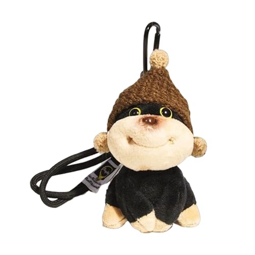 AOOOWER Lovely Bees Dog Plush Keychain Charm Versatile Dog Bees Keychain Plush Charm Unique Accessory for Bag, 10.5cm, Flanell, Kein Edelstein von AOOOWER