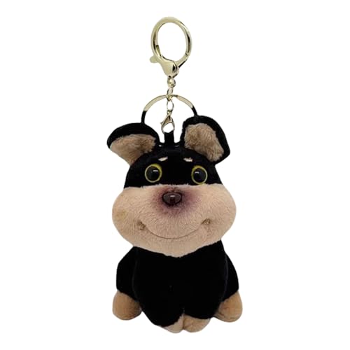 AOOOWER Lovely Bees Dog Plush Keychain Charm Versatile Dog Bees Keychain Plush Charm Unique Accessory for Bag, 10.5cm, Flanell, Kein Edelstein von AOOOWER