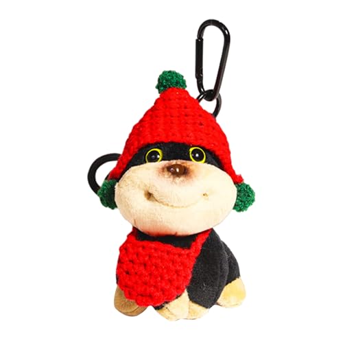 AOOOWER Lovely Bees Dog Plush Keychain Charm Versatile Dog Bees Keychain Plush Charm Unique Accessory for Bag, 10.5cm, Flanell, Kein Edelstein AOOOWER Lovely Bees Dog Plush Keychain Charm Versatile Dog Bees Keychain Plush Charm Unique Accessory for Bag, 10.5cm, Flanell, Kein Edelstein von AOOOWER