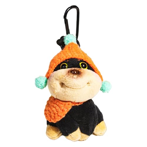 AOOOWER Lovely Bees Dog Plush Keychain Charm Versatile Dog Bees Keychain Plush Charm Unique Accessory for Bag, 10.5cm, Flanell, Kein Edelstein AOOOWER Lovely Bees Dog Plush Keychain Charm Versatile Dog Bees Keychain Plush Charm Unique Accessory for Bag, 10.5cm, Flanell, Kein Edelstein von AOOOWER
