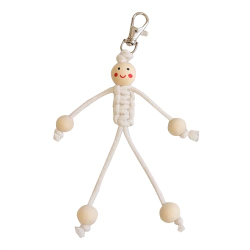 AOOOWER Matchstick Man Schlüsselanhänger, stilvoller Metall-Schlüsselanhänger, einzigartiger Schlüsselanhänger, modisches Accessoire für Geldbörsen, 12 cm, Metall, Kein Edelstein von AOOOWER
