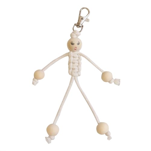 AOOOWER Matchstick Man Schlüsselanhänger, stilvoller Metall-Schlüsselanhänger, einzigartiger Schlüsselanhänger, modisches Accessoire für Geldbörsen, 12 cm, Metall, Kein Edelstein von AOOOWER