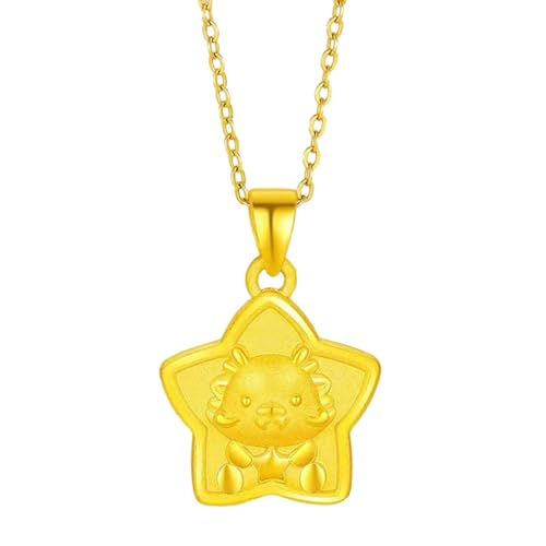 AOOOWER Modische Halskette mit Drachen-Anhänger, verstellbare Schlüsselbeinkette, chinesische Halskette, Zubehör für Damen und Freunde, As show, Metall AOOOWER Modische Halskette mit Drachen-Anhänger, verstellbare Schlüsselbeinkette, chinesische Halskette, Zubehör für Damen und Freunde, As show, Metall von AOOOWER