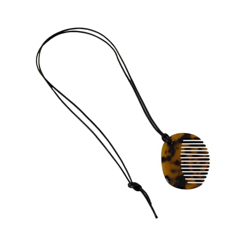 AOOOWER Modische Kamm-Anhänger, Halskette, stabiles Styling-Charm-Schmuck-Accessoire für trendige Frisuren, lässige Dekoration, Acryl von AOOOWER