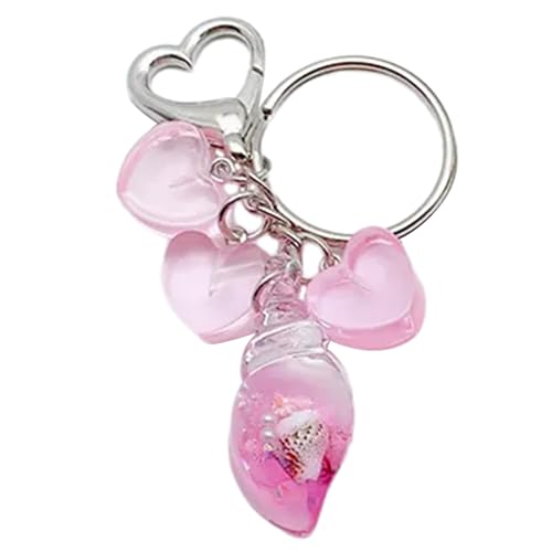 AOOOWER Modische Muschel-Schlüsselanhänger, Tasche, Geldbörse, Verzierung, stilvoller Herz-Schlüsselhalter, Rucksack-Accessoire für jeden, 8.7cm, Acryl + Legierung, Kein Edelstein AOOOWER Modische Muschel-Schlüsselanhänger, Tasche, Geldbörse, Verzierung, stilvoller Herz-Schlüsselhalter, Rucksack-Accessoire für jeden, 8.7cm, Acryl + Legierung, Kein Edelstein von AOOOWER